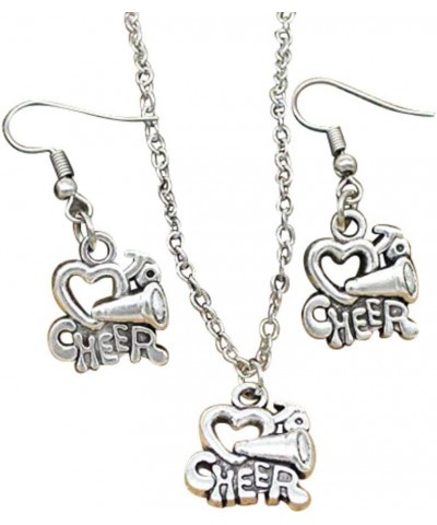 Cheer Earrings & Necklace Set - Cheer Jewelry, for Cheerleaders, Cheer Teams, Cheer Moms and Cheer Coaches $8.50 Jewelry Sets