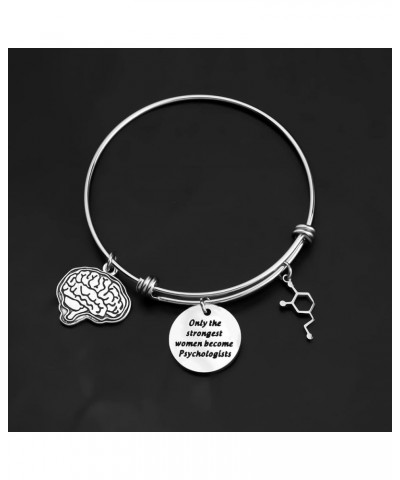 Female Psychologist Gifts Bracelet Psychology Graduate Gifts Funny Psychotherapist Gifts Only The Strongest Women Become Psyc...