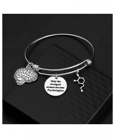 Female Psychologist Gifts Bracelet Psychology Graduate Gifts Funny Psychotherapist Gifts Only The Strongest Women Become Psyc...