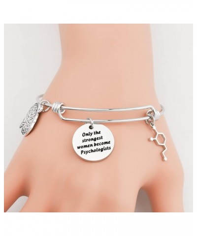 Female Psychologist Gifts Bracelet Psychology Graduate Gifts Funny Psychotherapist Gifts Only The Strongest Women Become Psyc...