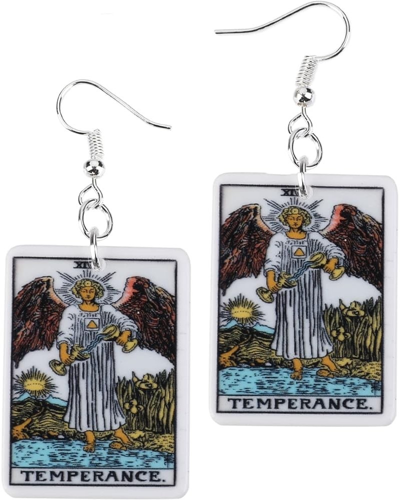 Tarot Jewelry for Women - Tarot Earrings - Zodiac Earrings - Rider Waite Tarot Earrings - Zodiac Earrings - Tarot Card Dangle...