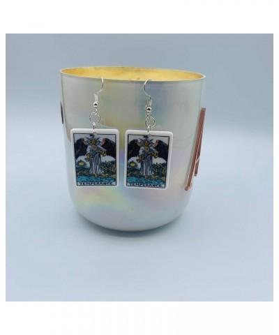 Tarot Jewelry for Women - Tarot Earrings - Zodiac Earrings - Rider Waite Tarot Earrings - Zodiac Earrings - Tarot Card Dangle...