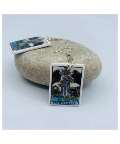 Tarot Jewelry for Women - Tarot Earrings - Zodiac Earrings - Rider Waite Tarot Earrings - Zodiac Earrings - Tarot Card Dangle...