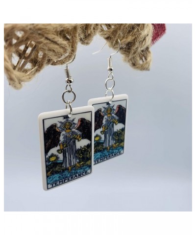 Tarot Jewelry for Women - Tarot Earrings - Zodiac Earrings - Rider Waite Tarot Earrings - Zodiac Earrings - Tarot Card Dangle...