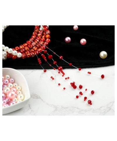 Bloody Pearl Necklace Vampire Choker Halloween Costume Jewelry for Women $8.39 Necklaces