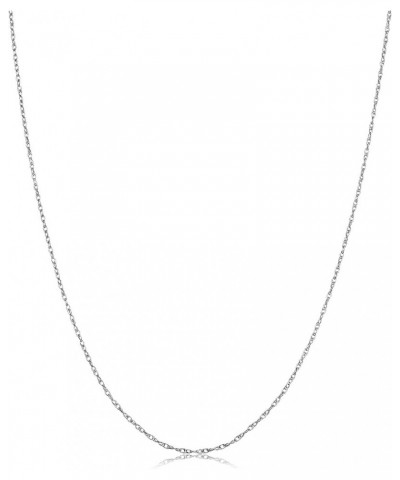 Platinum 950 Light Rope Chain Necklace (0.9 mm) 24.0 Inches $87.50 Necklaces