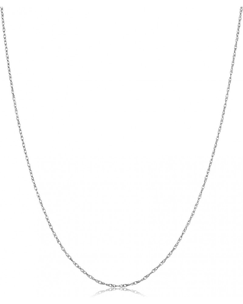 Platinum 950 Light Rope Chain Necklace (0.9 mm) 24.0 Inches $87.50 Necklaces