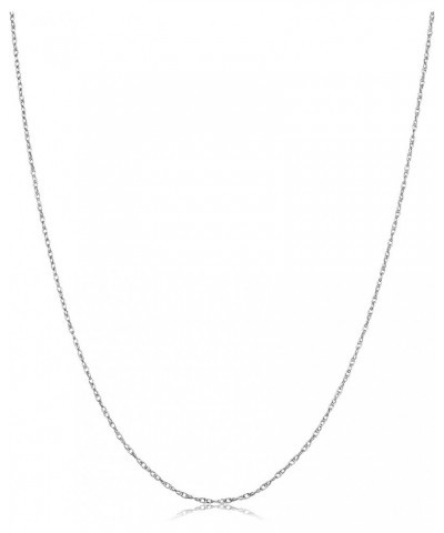 Platinum 950 Light Rope Chain Necklace (0.9 mm) 24.0 Inches $87.50 Necklaces