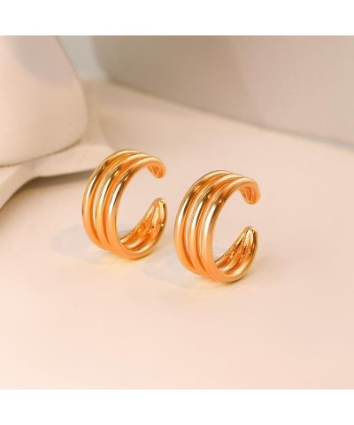 Cartilage Earring Ear Cuffs for women non piercing | Clip On Cartilage Rose $8.84 Earrings