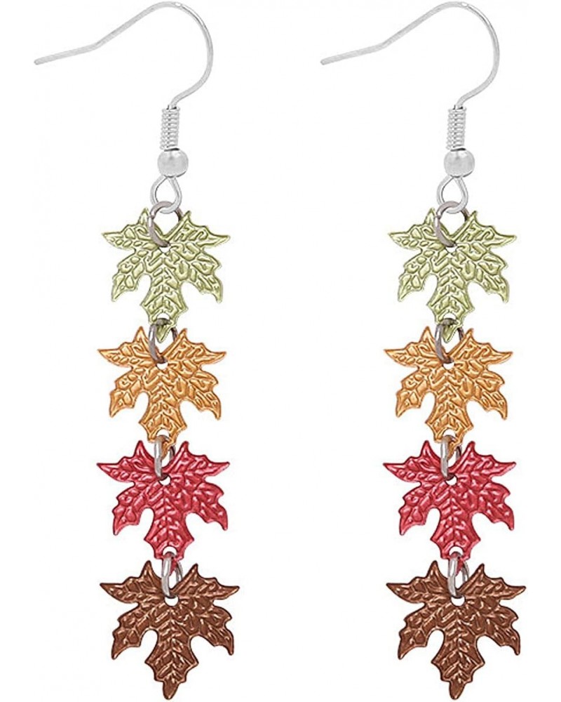 Red Maple Leaf Earrings for Women, dangle earrings for women, maple leaf earrings, Earrings Fall Earrings for Women, Autumn J...