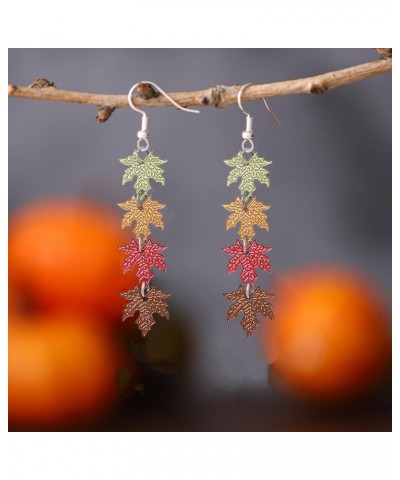 Red Maple Leaf Earrings for Women, dangle earrings for women, maple leaf earrings, Earrings Fall Earrings for Women, Autumn J...