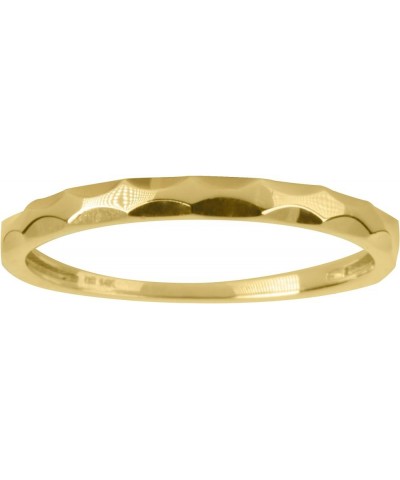 14K Gold Stackable Fashion Statement Band Rings for Women - Assorted Designs and Ring Sizes Unique Pattern $42.91 Rings