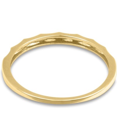 14K Gold Stackable Fashion Statement Band Rings for Women - Assorted Designs and Ring Sizes Unique Pattern $42.91 Rings