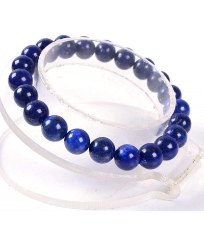 Gem Semi Precious Gemstone 8mm Round Beads Stretch Bracelet 7 Inch Unisex Dyed Lapis $7.97 Bracelets