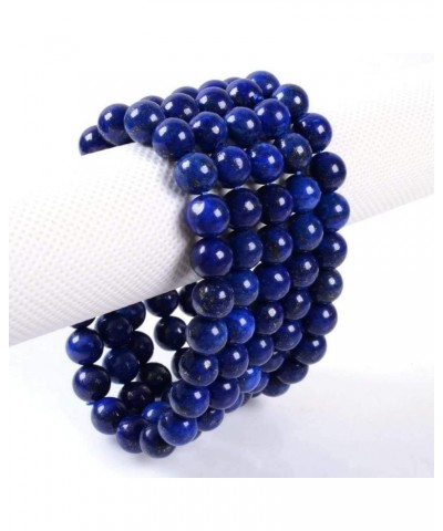 Gem Semi Precious Gemstone 8mm Round Beads Stretch Bracelet 7 Inch Unisex Dyed Lapis $7.97 Bracelets