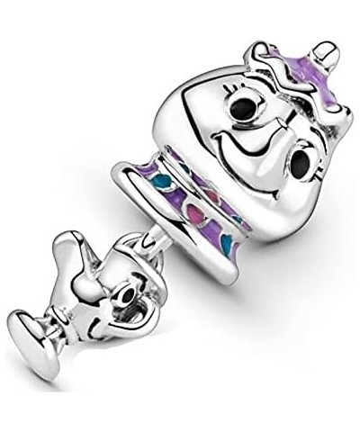 Bead Charms fit Pandora Bracelet, 925 Sterling Silver Pendant Charm with 5A Cubic Zirconia for Necklace and Bracelet Birthday...