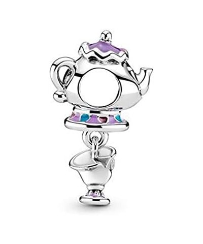 Bead Charms fit Pandora Bracelet, 925 Sterling Silver Pendant Charm with 5A Cubic Zirconia for Necklace and Bracelet Birthday...