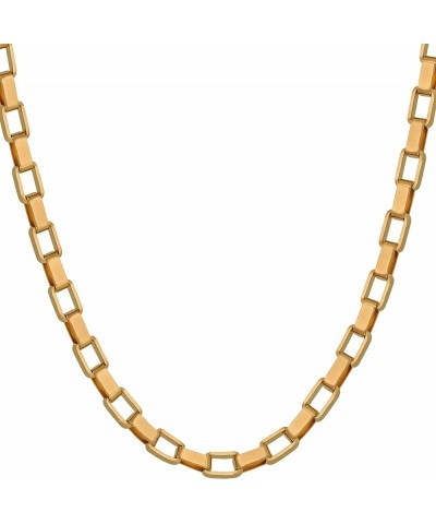 Paperclip Chain Necklace Necklace for Men and Women 24k Real Gold Plated Necklace 3.6mm 16 inches $28.68 Necklaces