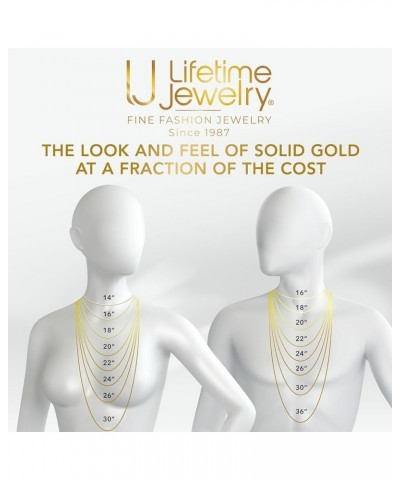 Paperclip Chain Necklace Necklace for Men and Women 24k Real Gold Plated Necklace 3.6mm 16 inches $28.68 Necklaces