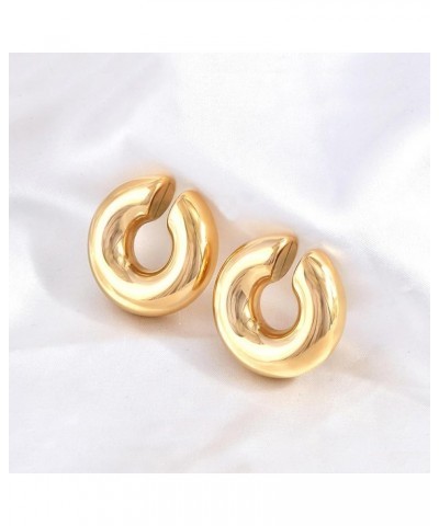 Ear Cuff Earrings for Women Trendy Non Piercing Clip on Earrings Sparkling Circle Ear Cuffs Fake Earrings for Teen Girls 2024...