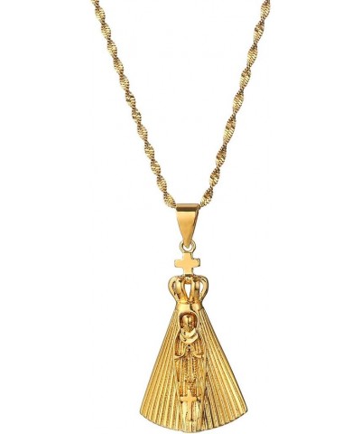 Our Lady of Aparecida Pendant Necklace Virgin Mary Brazilian Catholics Jewelry $8.10 Necklaces