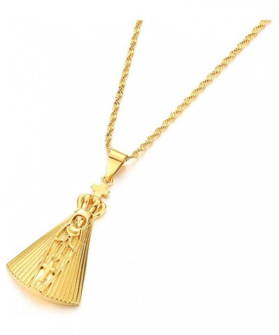 Our Lady of Aparecida Pendant Necklace Virgin Mary Brazilian Catholics Jewelry $8.10 Necklaces