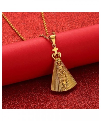 Our Lady of Aparecida Pendant Necklace Virgin Mary Brazilian Catholics Jewelry $8.10 Necklaces