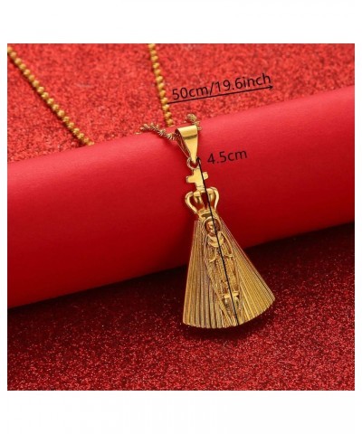 Our Lady of Aparecida Pendant Necklace Virgin Mary Brazilian Catholics Jewelry $8.10 Necklaces