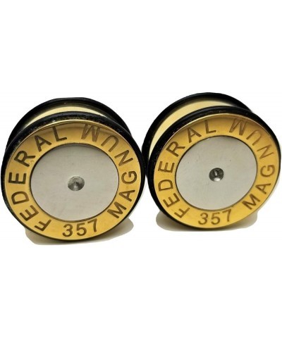 Magnum 357 Bullet Ear Plugs - Metal, Weighted Ear Gauges - 10 Sizes - Pair 5/8" (16mm) $11.77 Body Jewelry