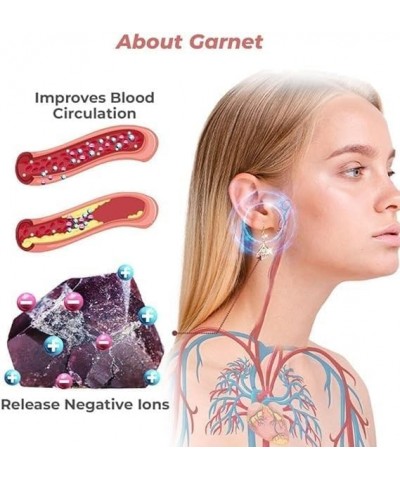 Slimaoo Lymphflow Magnetogen Earrings,Lymph Flow Magnetogen Earrings,Magnetherapy Germanium Earrings Pink $10.07 Earrings