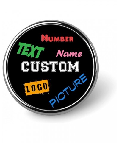 Custom Pins Buttons 1/5/50 Bulk Design Your Picture Text Personalized Hat Pins Lapel Pins for Men Women Wedding Party (Round)...