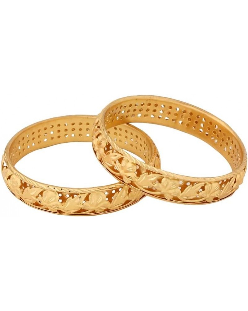 JewarHaat Indian Bangles Gold Plated Handmade Etching Work Bracelet Jewelry for Women & Girls Etching Work 2.4 $11.33 Bracelets