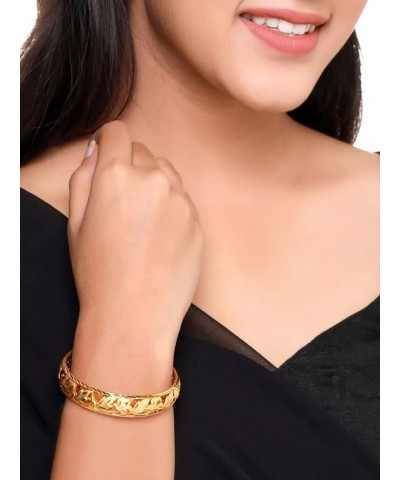 JewarHaat Indian Bangles Gold Plated Handmade Etching Work Bracelet Jewelry for Women & Girls Etching Work 2.4 $11.33 Bracelets