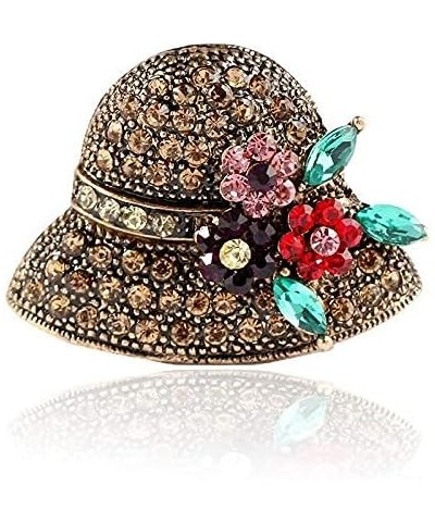 Rhinestone Brooch Pins for Women Hat Jewelry Brooch Pins Durable and Useful Green $5.29 Brooches & Pins