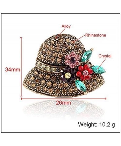 Rhinestone Brooch Pins for Women Hat Jewelry Brooch Pins Durable and Useful Green $5.29 Brooches & Pins