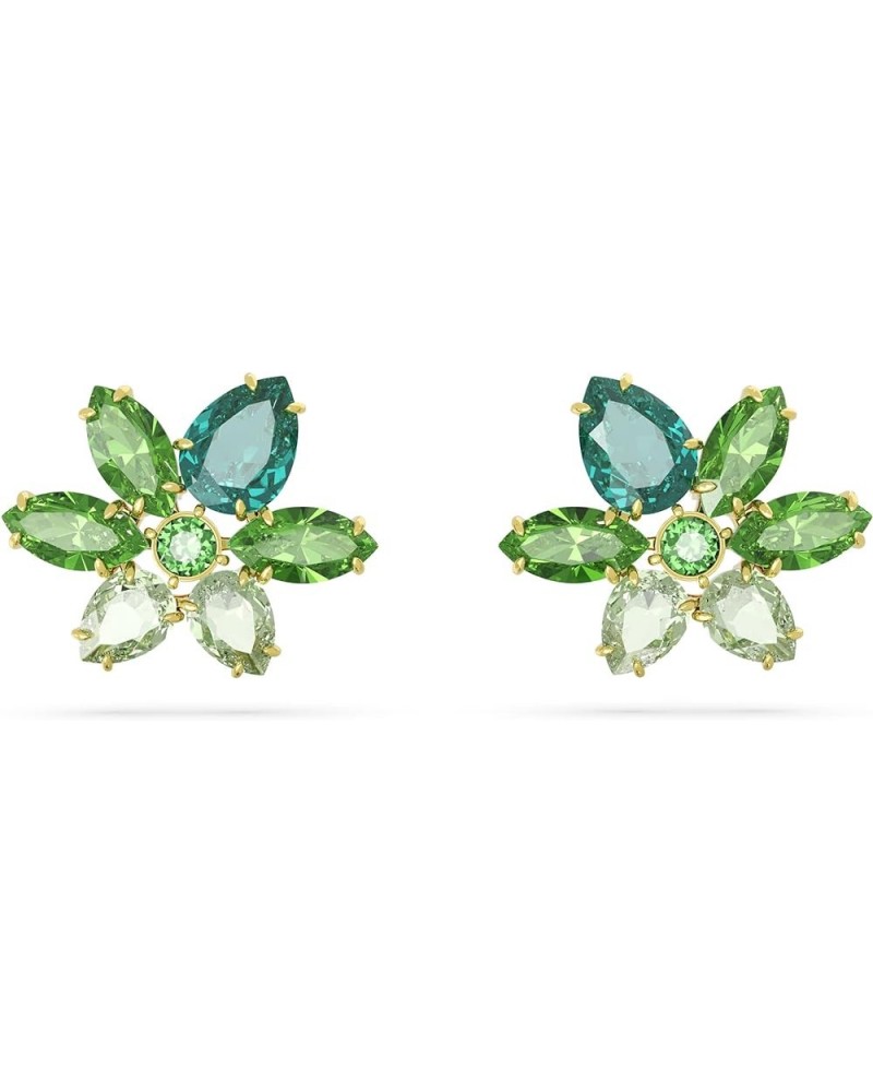 Gema Flower Earrings Collection Green Flower Stud Earrings $65.95 Earrings