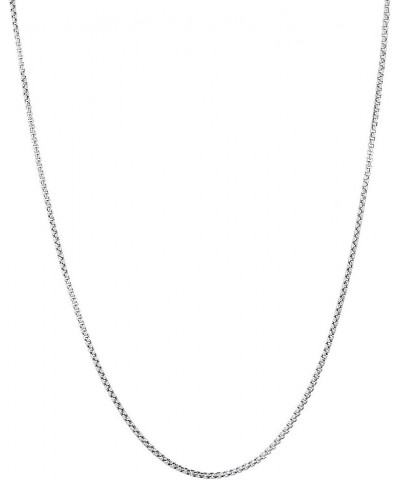 14K Solid White or Yellow Gold 2.4mm Wide Shiny Round Box Chain 16"- 24" Necklace Lobster Clasp 24.0 Inches White Gold $200.2...