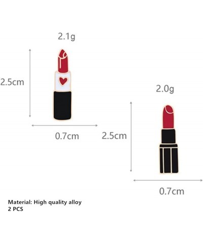 Red Lip Lipstick Enamel Lapel Brooch Pin for Men Women 2 PCS 1 $6.88 Brooches & Pins