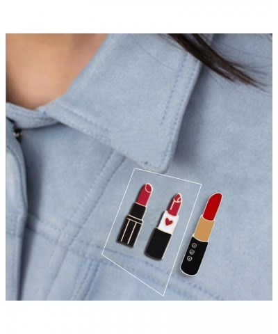 Red Lip Lipstick Enamel Lapel Brooch Pin for Men Women 2 PCS 1 $6.88 Brooches & Pins