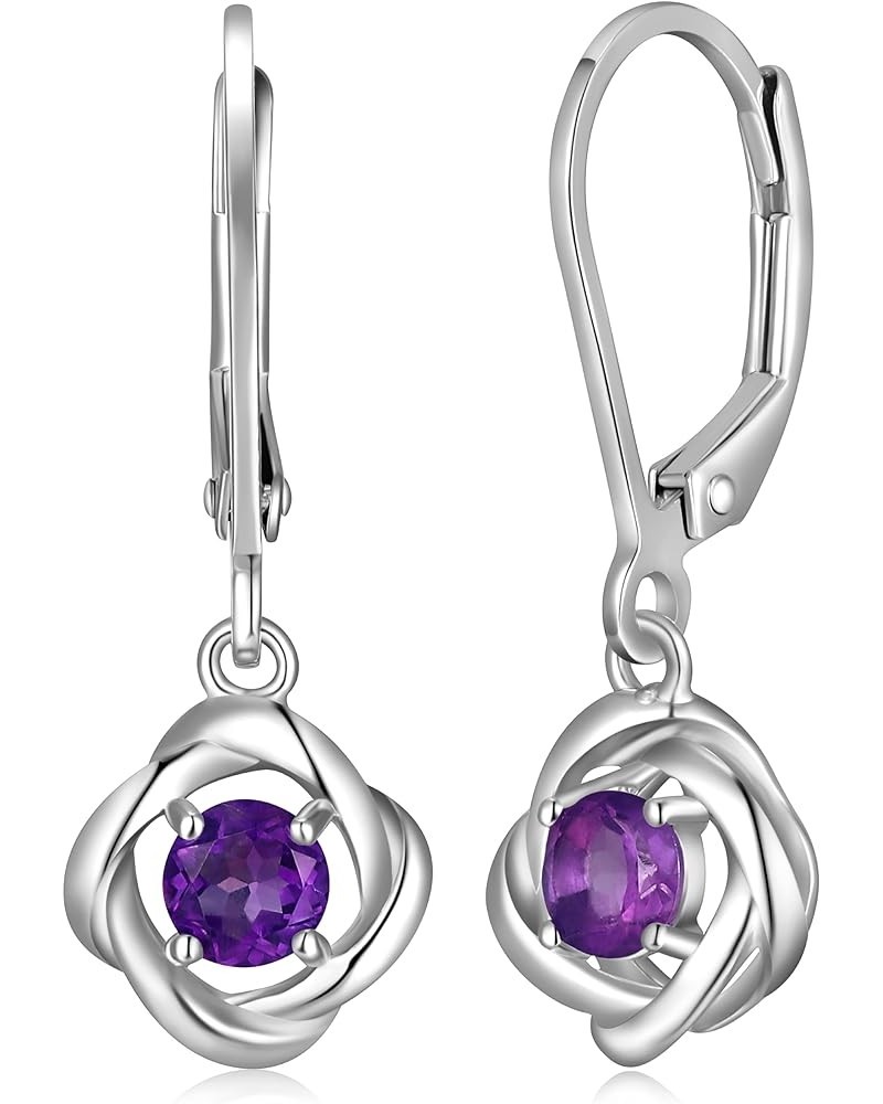 Birthstonet Dangle Earrings R2AJB-PARENT African Amethyst $10.81 Earrings