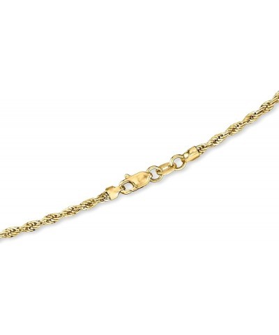 2mm 14kt Yellow Gold Rope-Chain Necklace 20.0 Inches $86.80 Necklaces