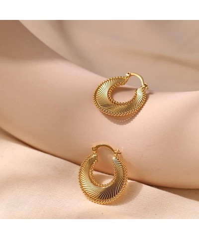 Gold Hoop Teardrop Earrings for Women, Lightweight Dupes Earrings Open Hoops Waterdrop 14K Golden Plated Stud Earrings Trendy...