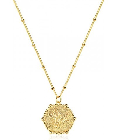 Women Pendant Necklace Gold 14K Gold Filled Small Simple Dainty Chain Everyday Jewelry Hummingbird $11.39 Necklaces