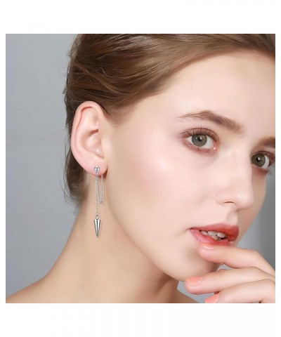 Gold Chain Earrings for Women Irregular Bar Spike Drop Dangle Earrings Long Threader Earring Line Dangly Tassel Earrings Hypo...