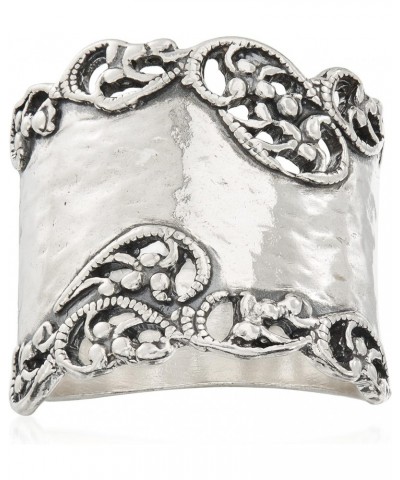 Sterling Silver Filigree-Edge Ring $44.52 Rings