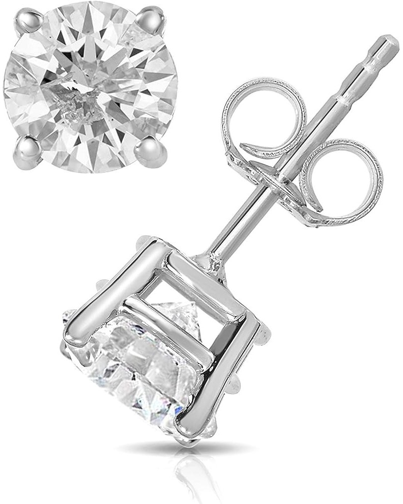 14K White Gold 1/4-1 Cttw IGI Certified Diamond Stud Earrings for Women or Men 1 $68.47 Earrings