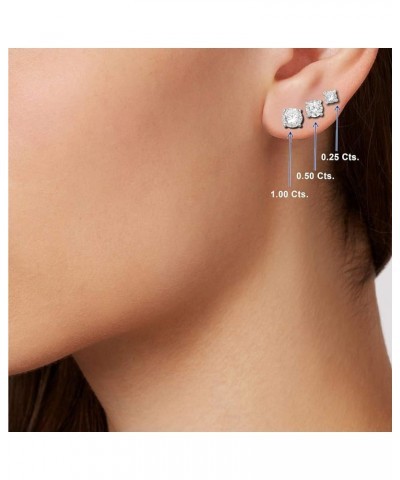 14K White Gold 1/4-1 Cttw IGI Certified Diamond Stud Earrings for Women or Men 1 $68.47 Earrings