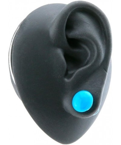 Light Blue Color Front Single Flare Glass Plugs Sizes/Gauges 8G - 00G (1 pair - 2 Pieces) 2G (6mm) $12.66 Body Jewelry