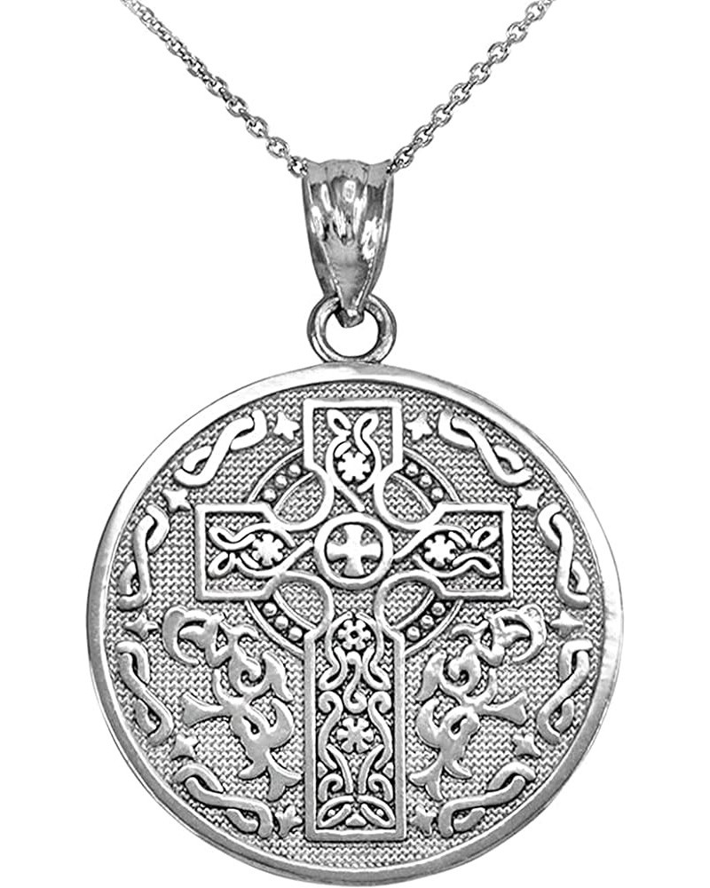 925 Sterling Silver Reversible Irish Blessing Pendant Necklace 16.0 Inches $17.55 Necklaces