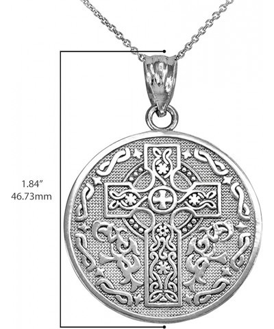 925 Sterling Silver Reversible Irish Blessing Pendant Necklace 16.0 Inches $17.55 Necklaces